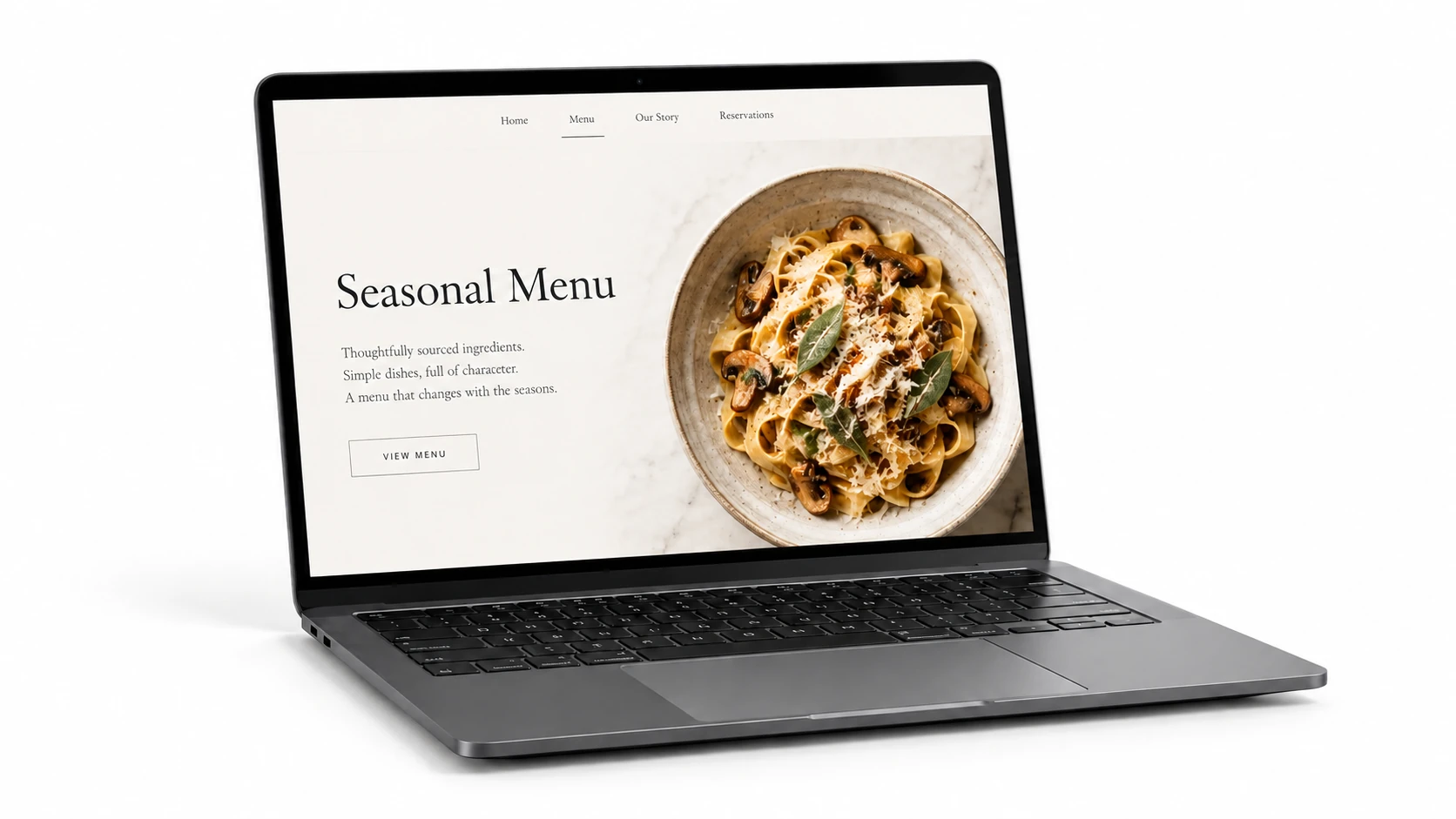 AI-generated website design concept, not a delivered customer project.